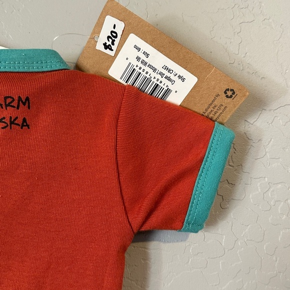 NWT - Lazy One Red Moose Baby Onesie - Picture 4 of 4